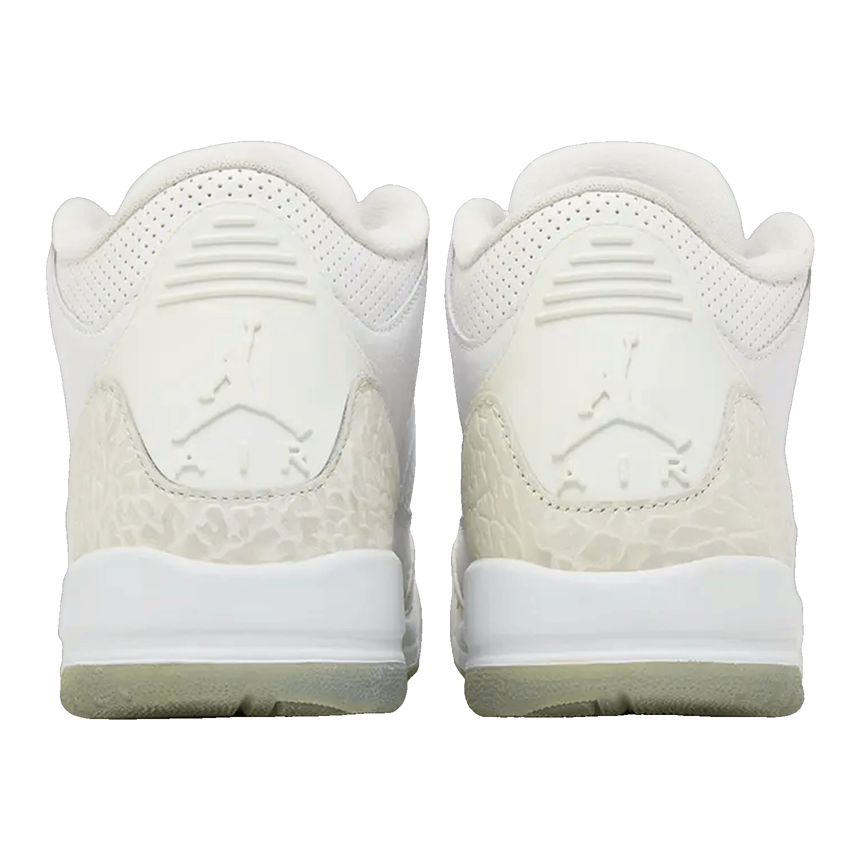 Nike Air Jordan 3 Retro Pure White (2018) (GS) Back 398614-111
