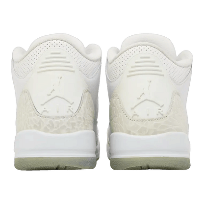 Nike Air Jordan 3 Retro Pure White (2018) (GS) Back 398614-111