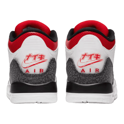 Nike Air Jordan 3 Retro SE-T JP Fire Red Denim (GS) Back DB4169-100