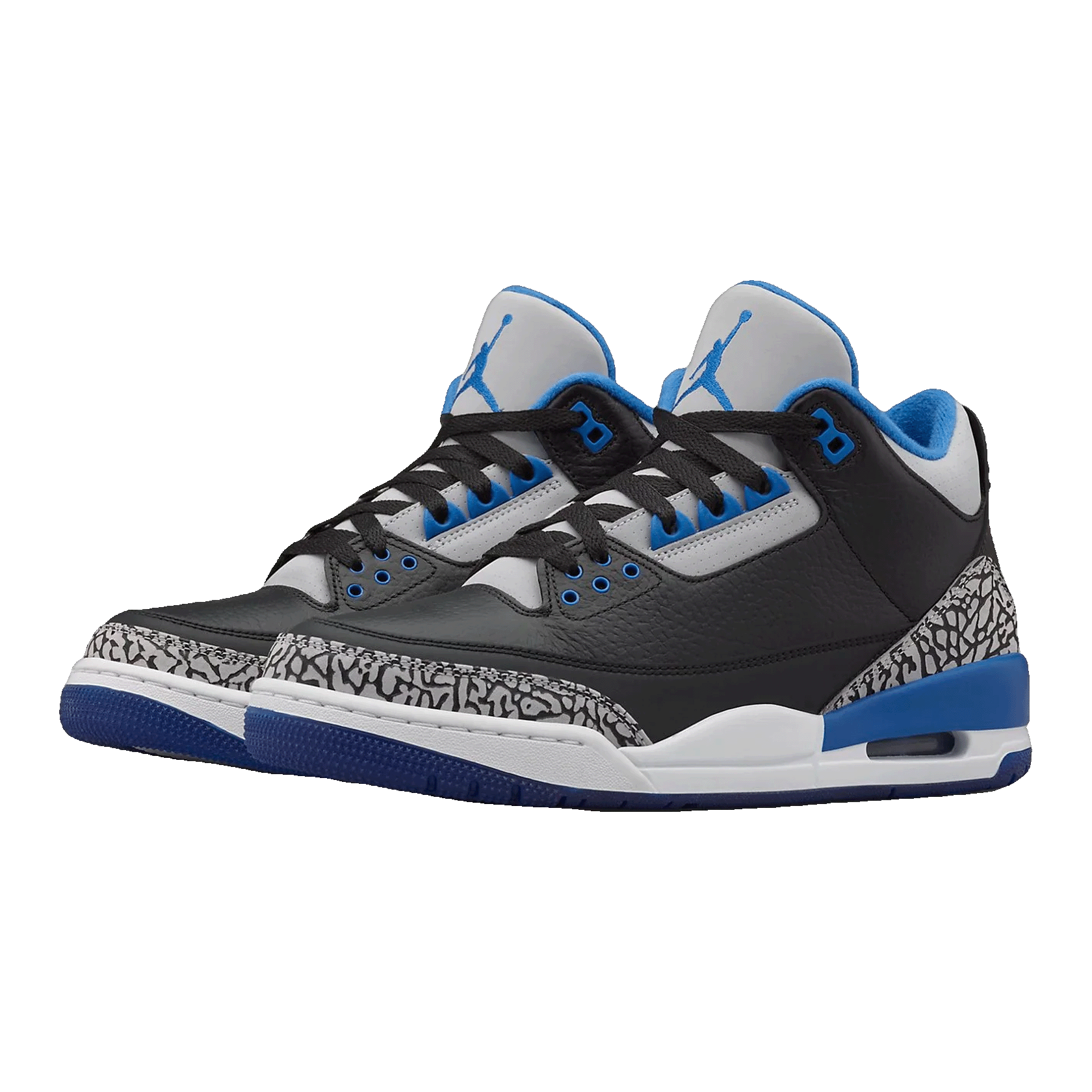 Nike Air Jordan 3 Retro Sport Blue Side 136064-007