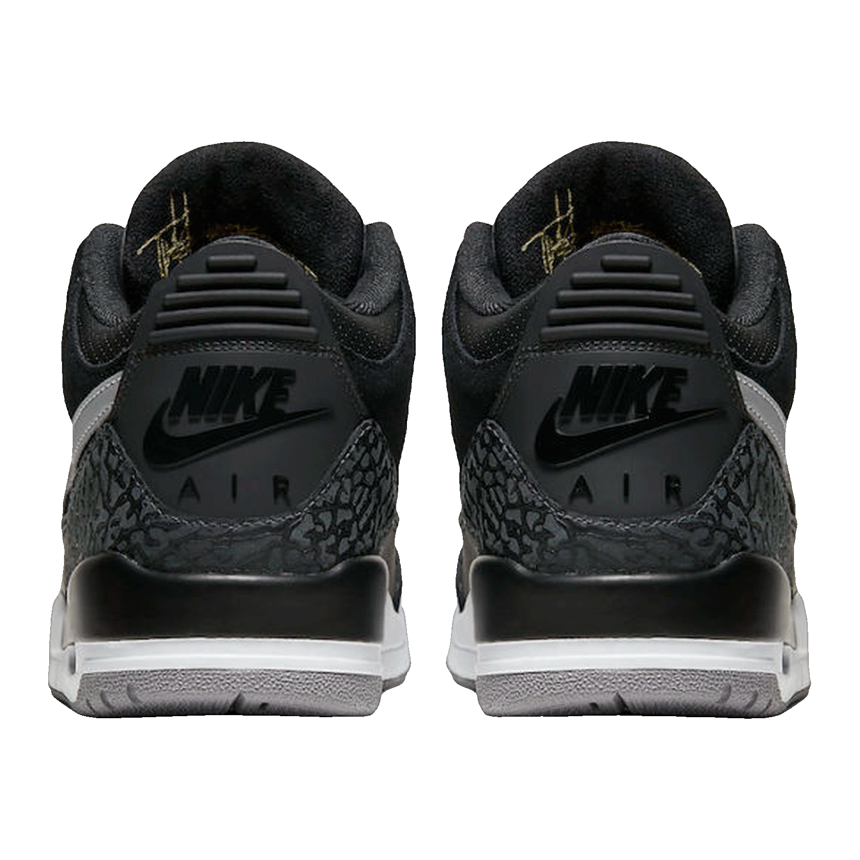 Nike Air Jordan 3 Retro Tinker Black Cement Gold Back CK4348-007