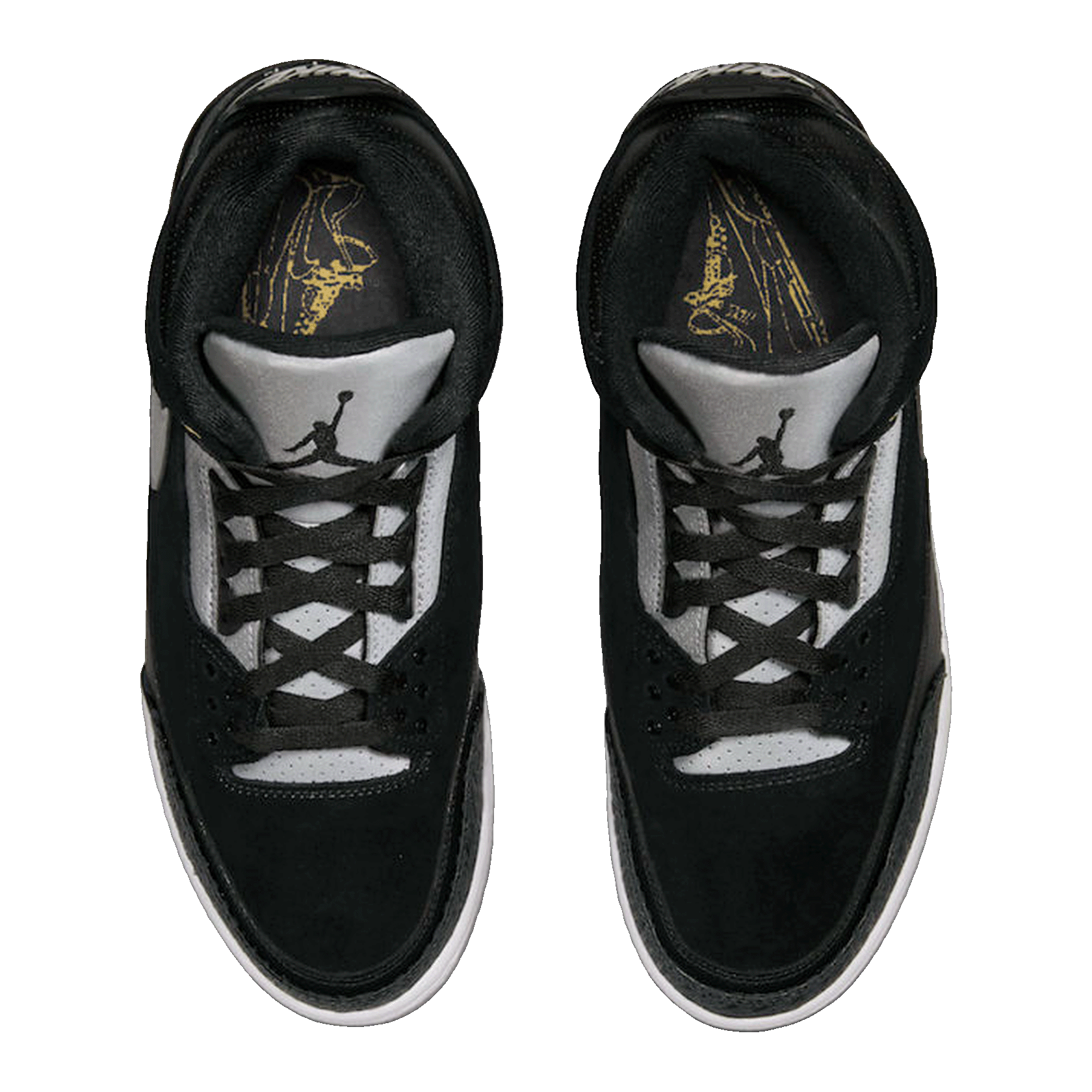 Nike Air Jordan 3 Retro Tinker Black Cement Gold Oben CK4348-007