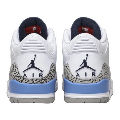 Nike Air Jordan 3 Retro UNC PE Back MNJDLS850LN3