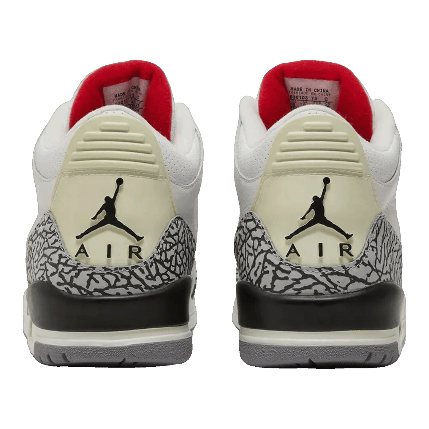 Nike Air Jordan 3 Retro White Cement (2003) Back 136064-102