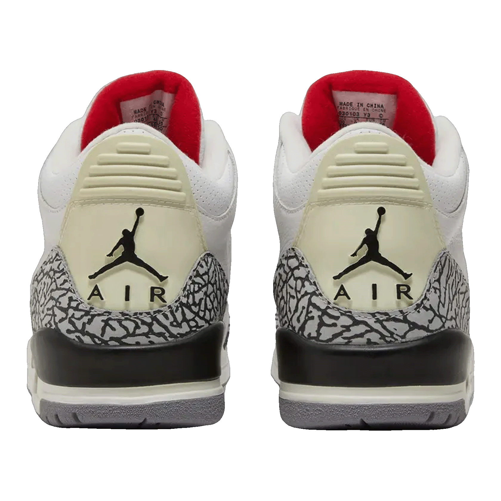 Nike Air Jordan 3 Retro White Cement (2003) Back 136064-102