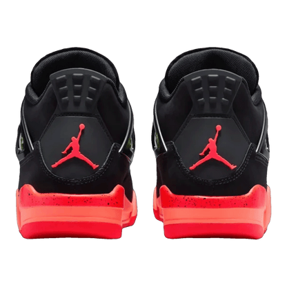 Nike Air Jordan 4 Retro Black Infrared Barely Volt (GS) Back II1271-001