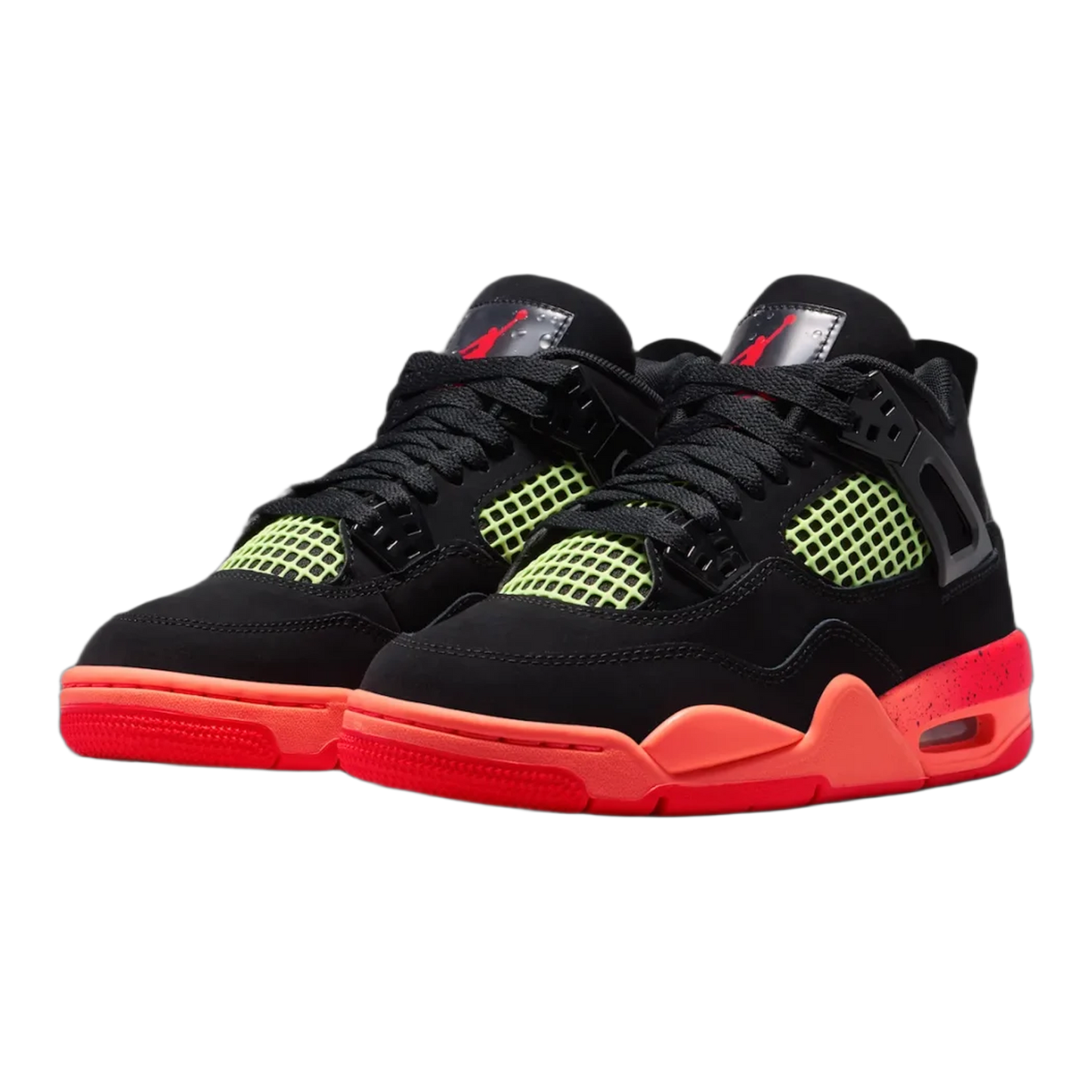Nike Air Jordan 4 Retro Black Infrared Barely Volt (GS) Side II1271-001