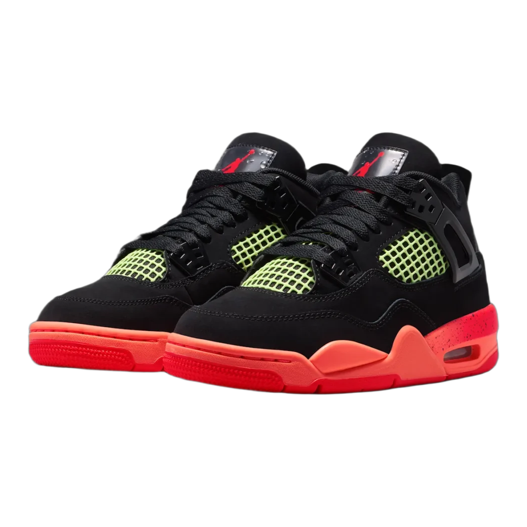 Nike Air Jordan 4 Retro Black Infrared Barely Volt (GS) Side II1271-001