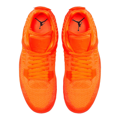 Nike Air Jordan 4 Retro Flyknit Orange Oben