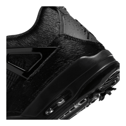 Nike Air Jordan 4 Retro Golf Black Cat Pony Hair Detail