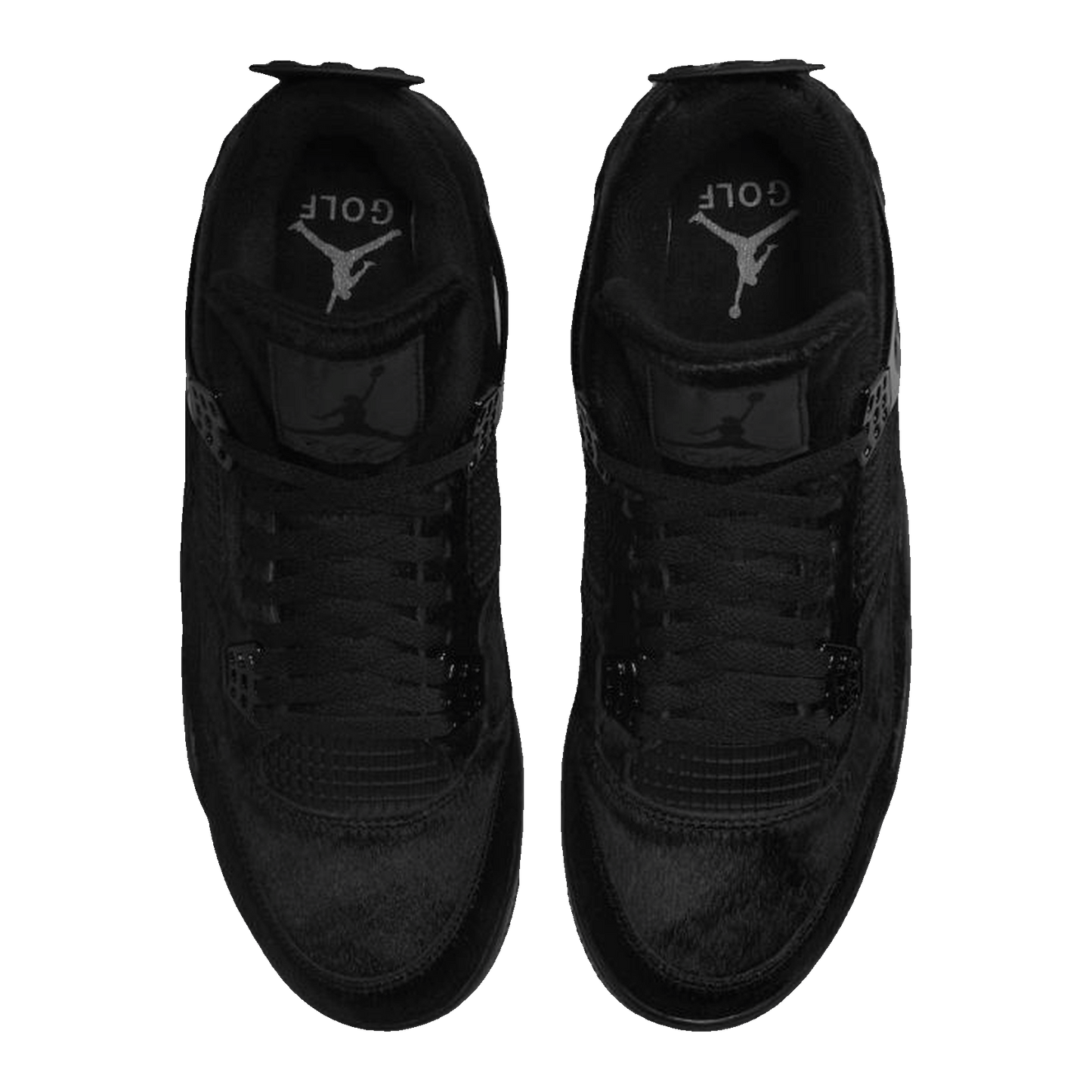 Nike Air Jordan 4 Retro Golf Black Cat Pony Hair Oben