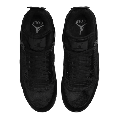 Nike Air Jordan 4 Retro Golf Black Cat Pony Hair Oben