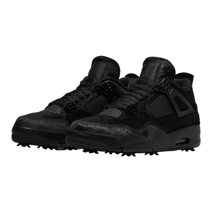 Nike Air Jordan 4 Retro Golf Black Cat Pony Hair Side