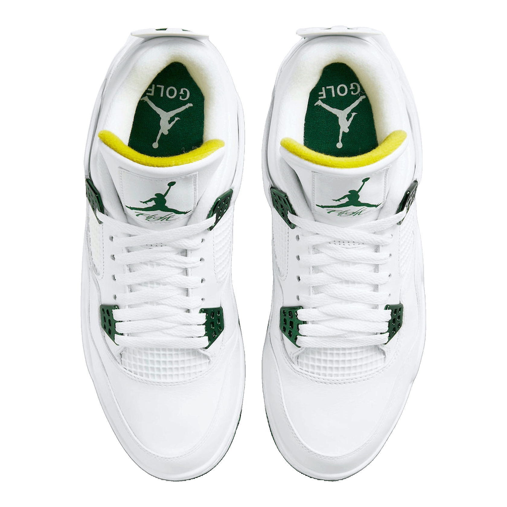 Nike Air Jordan 4 Retro Golf Metallic Green Oben