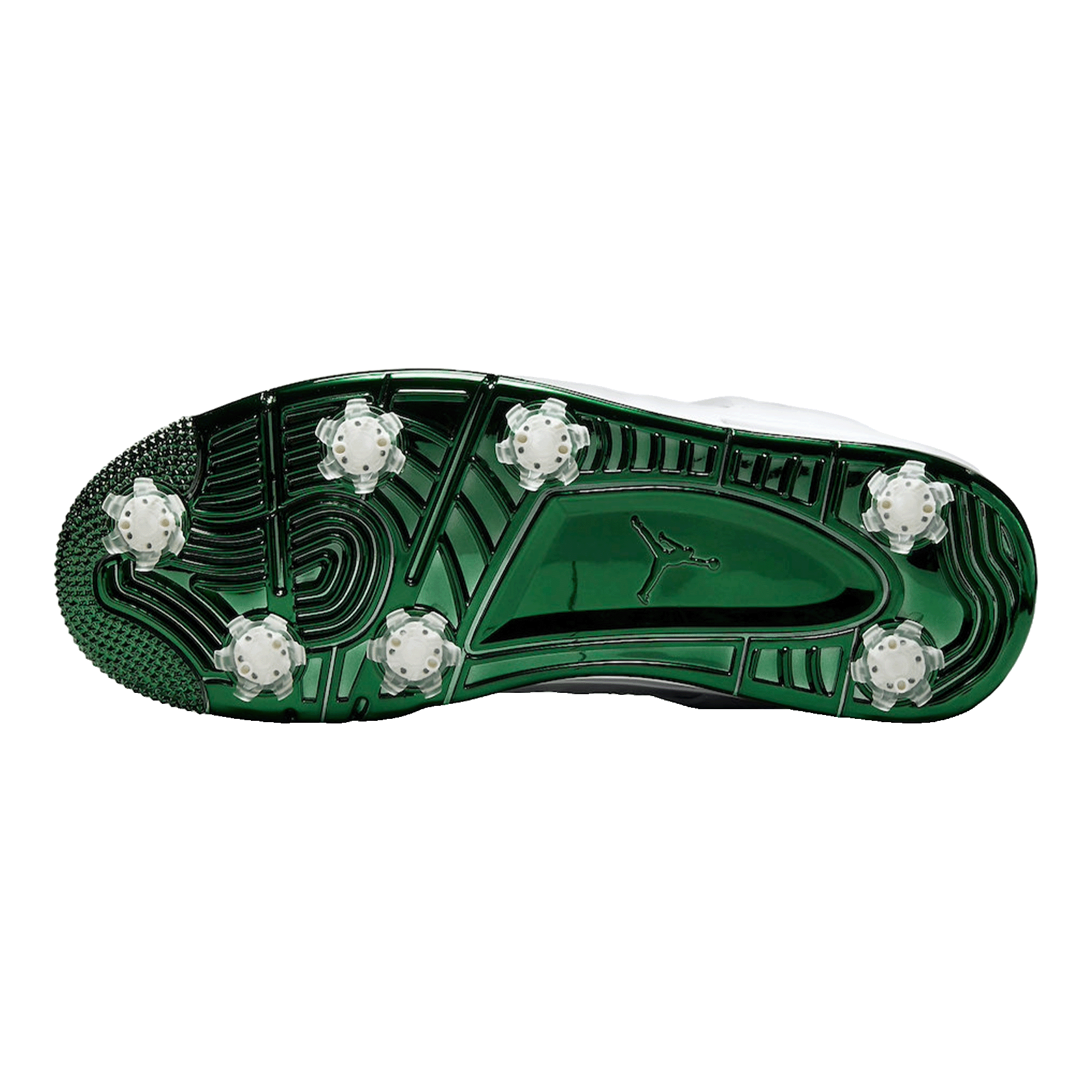 Nike Air Jordan 4 Retro Golf Metallic Green Sohle