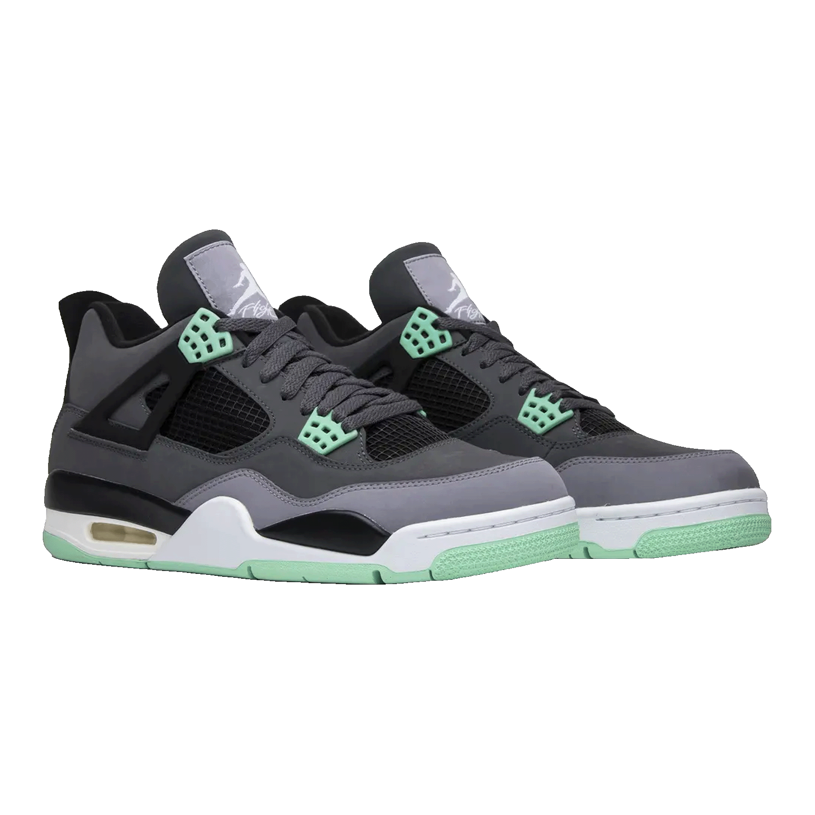 Nike Air Jordan 4 Retro Green Glow (GS) Side