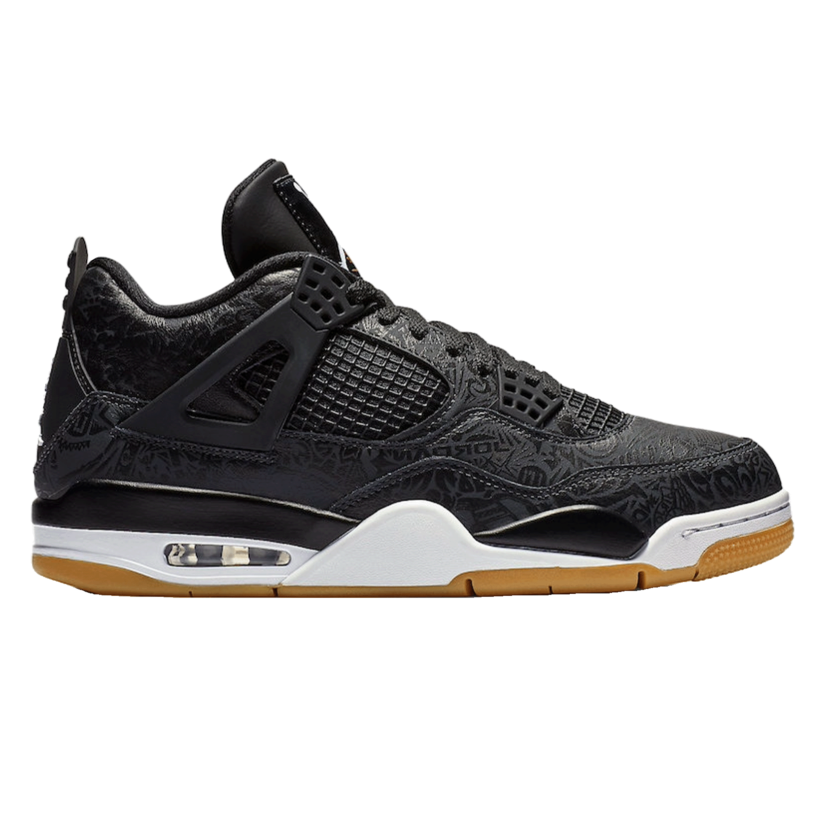 Nike Air Jordan 4 Retro Laser Black Gum (GS)