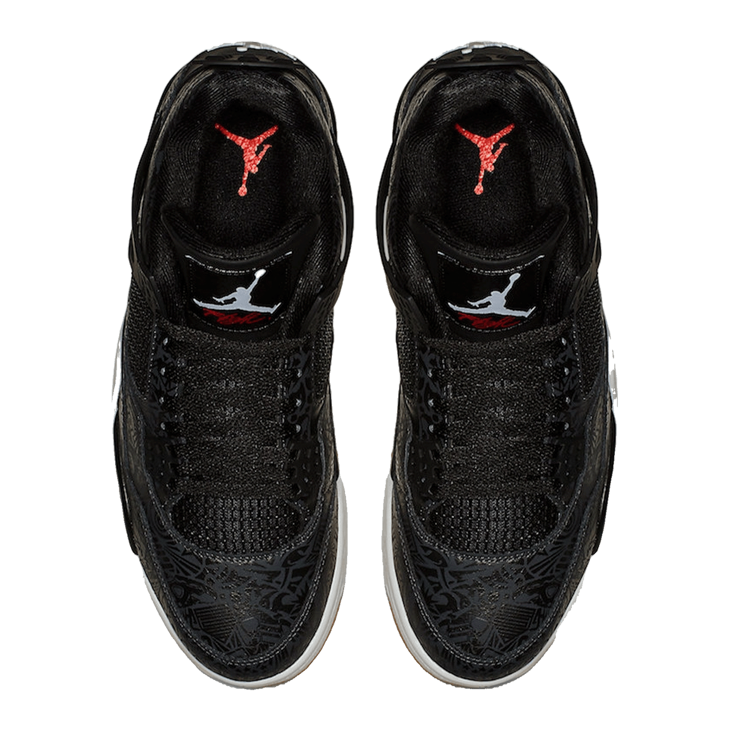 Nike Air Jordan 4 Retro Laser Black Gum (GS) Oben