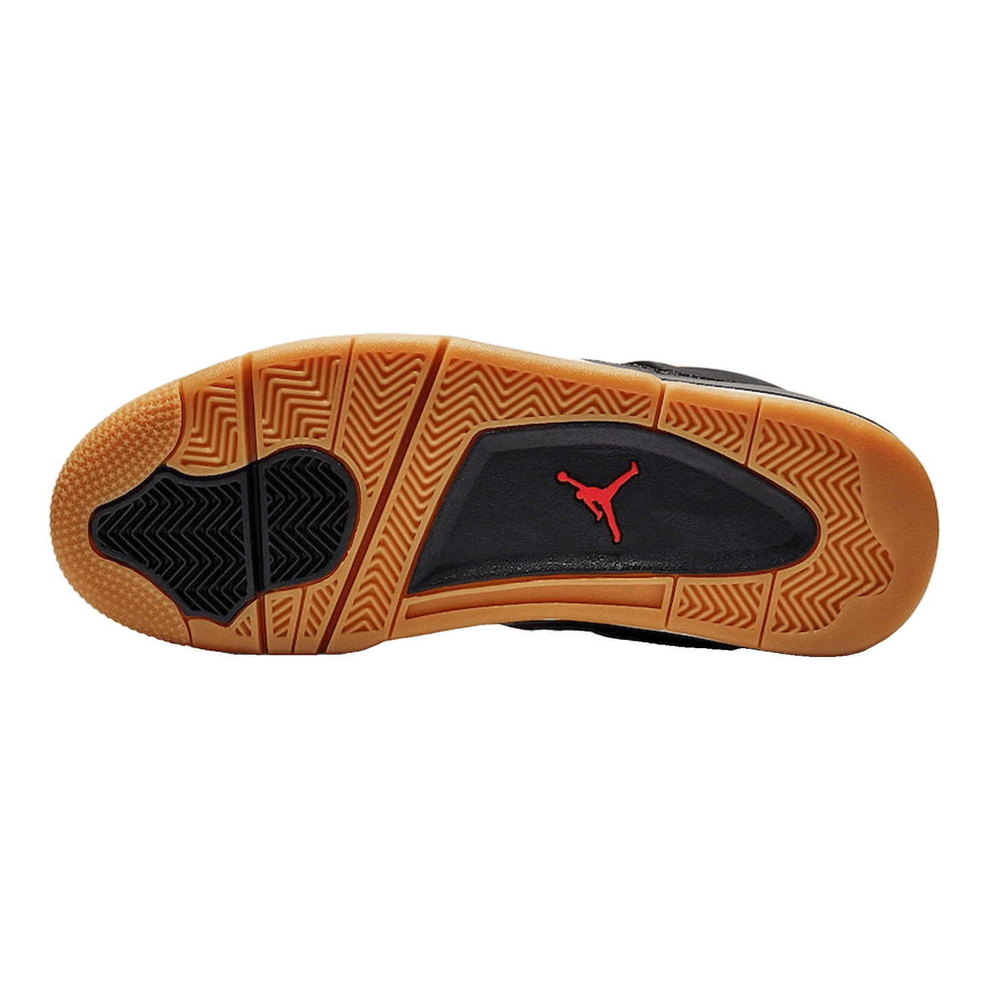 Nike Air Jordan 4 Retro Laser Black Gum (GS) Sohle