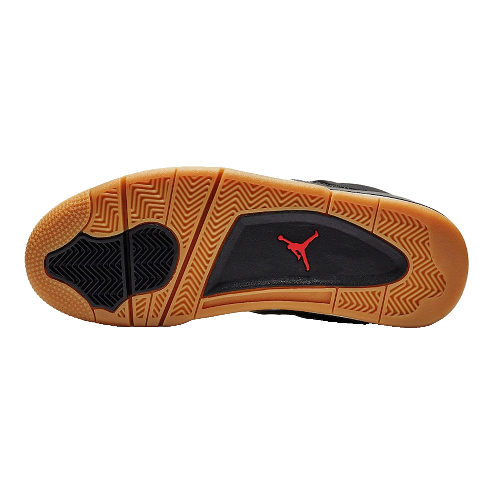 Nike Air Jordan 4 Retro Laser Black Gum (GS) Sohle