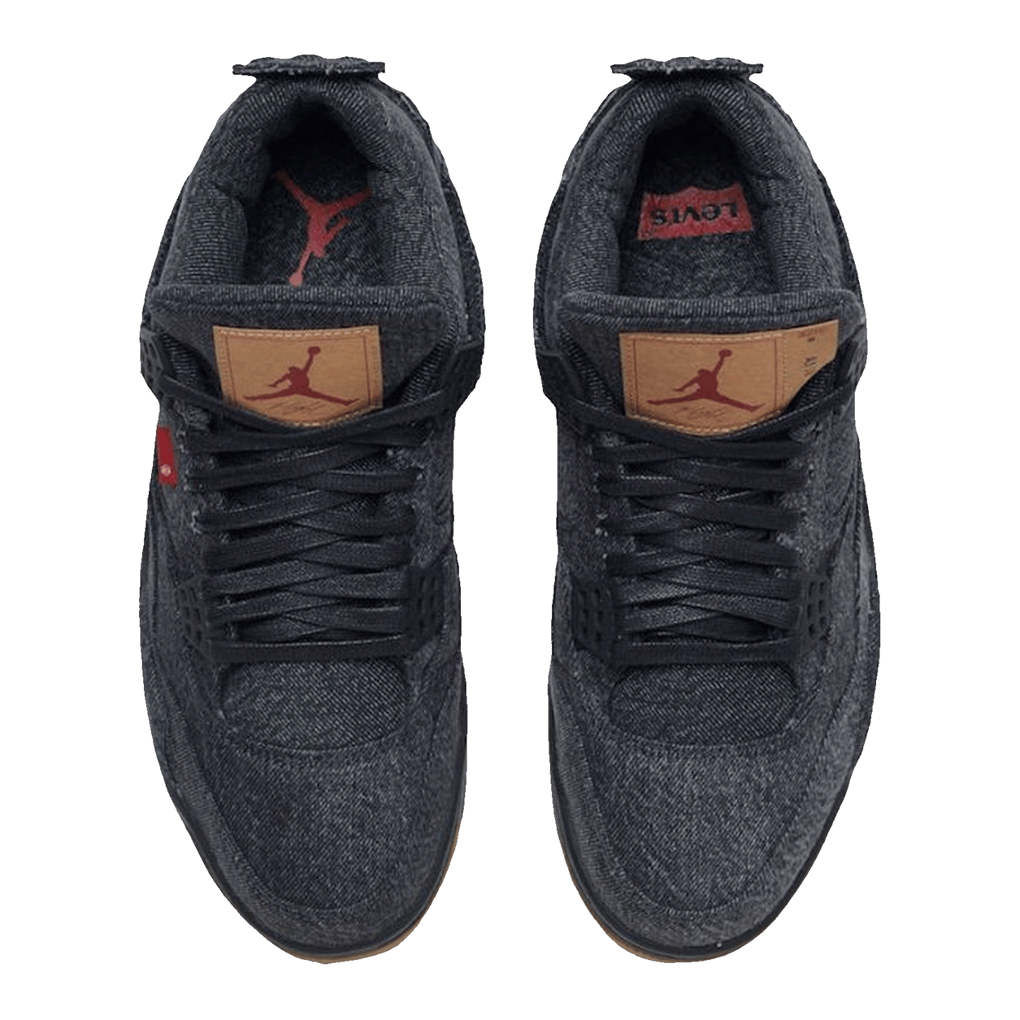 Nike Air Jordan 4 Retro Levi's Black (GS) (Blank Tag) Oben