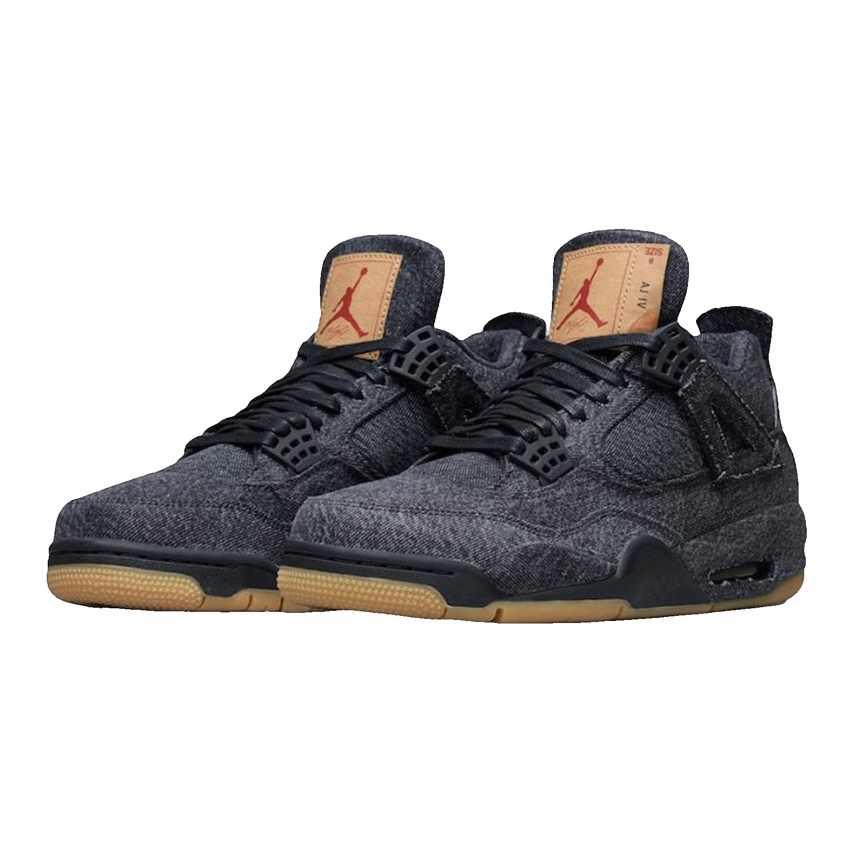 Nike Air Jordan 4 Retro Levi's Black (GS) (Blank Tag) Side