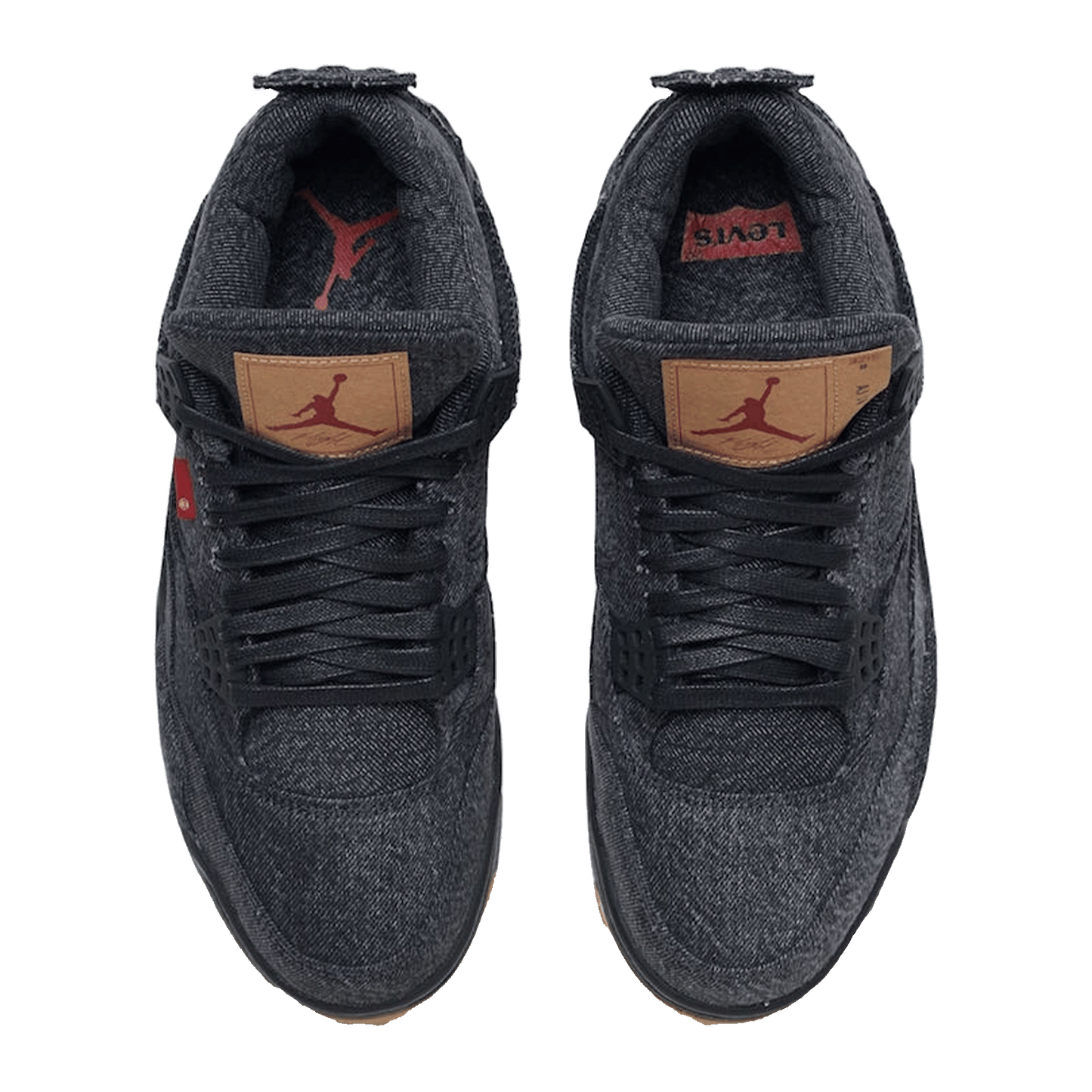 Nike Air Jordan 4 Retro Levi's Black (Levi's Tag) Oben