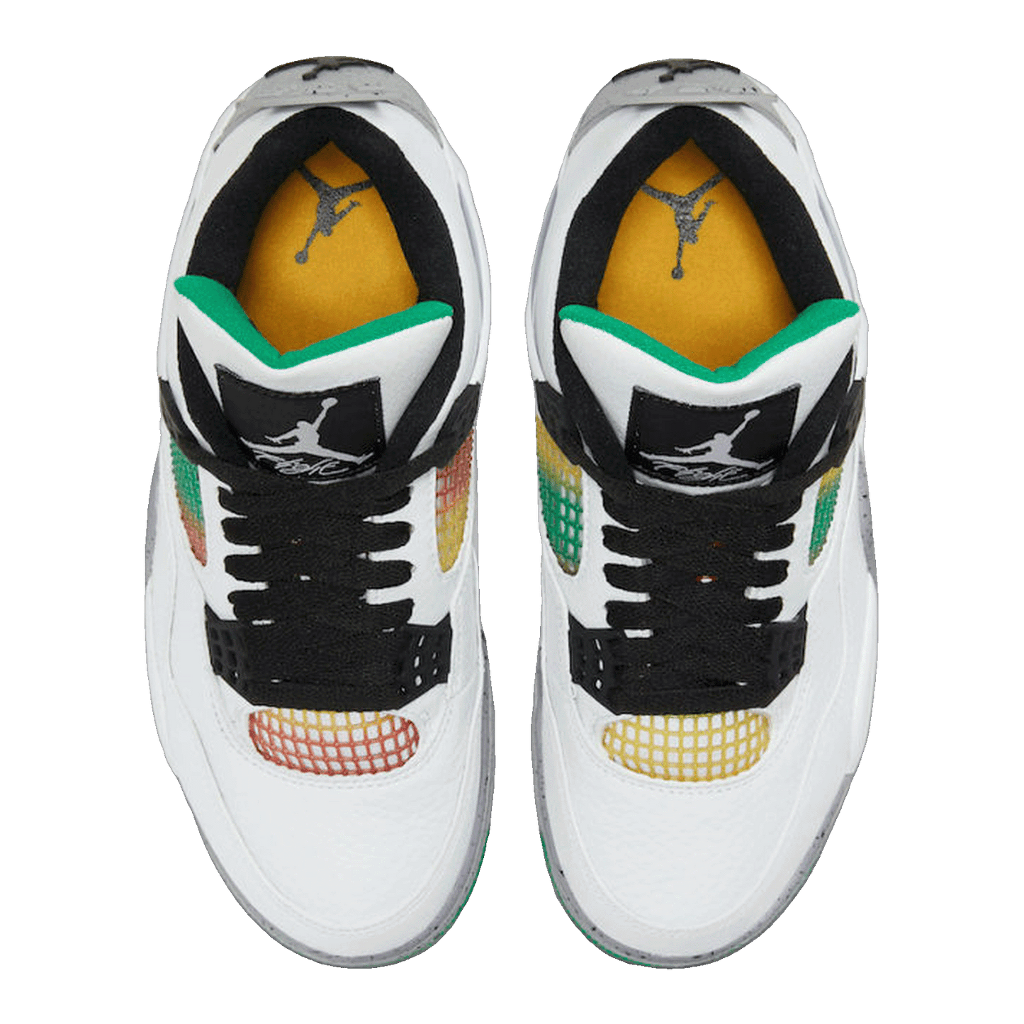 Nike Air Jordan 4 Retro Lucid Green Rasta (W) Oben