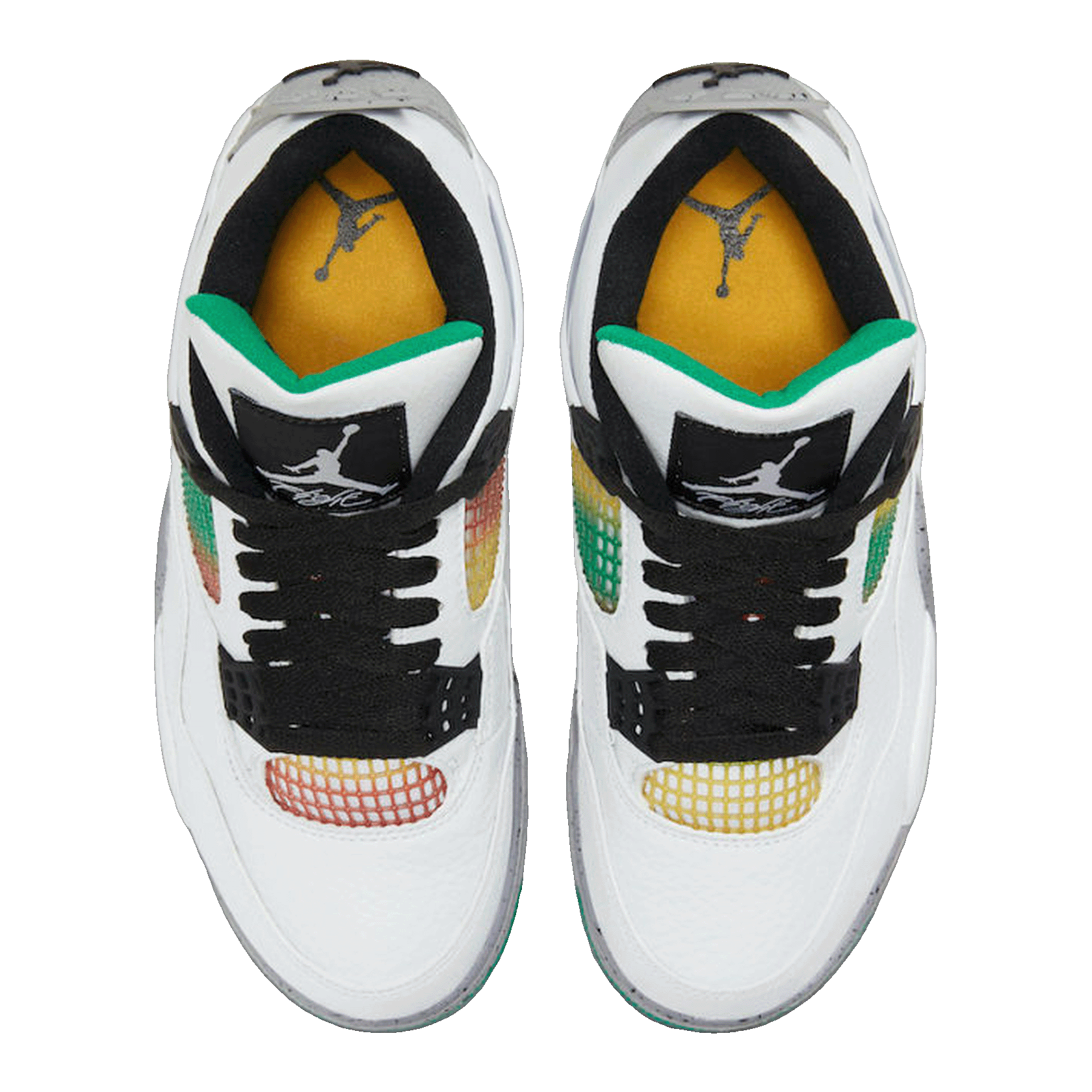 Nike Air Jordan 4 Retro Lucid Green Rasta (W) Oben