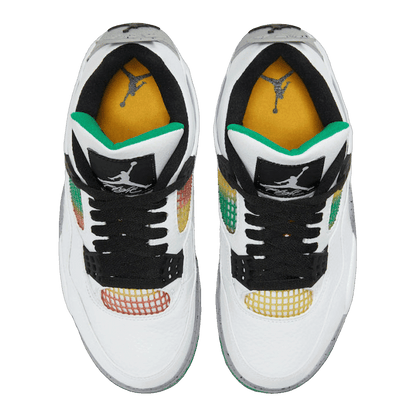 Nike Air Jordan 4 Retro Lucid Green Rasta (W) Oben