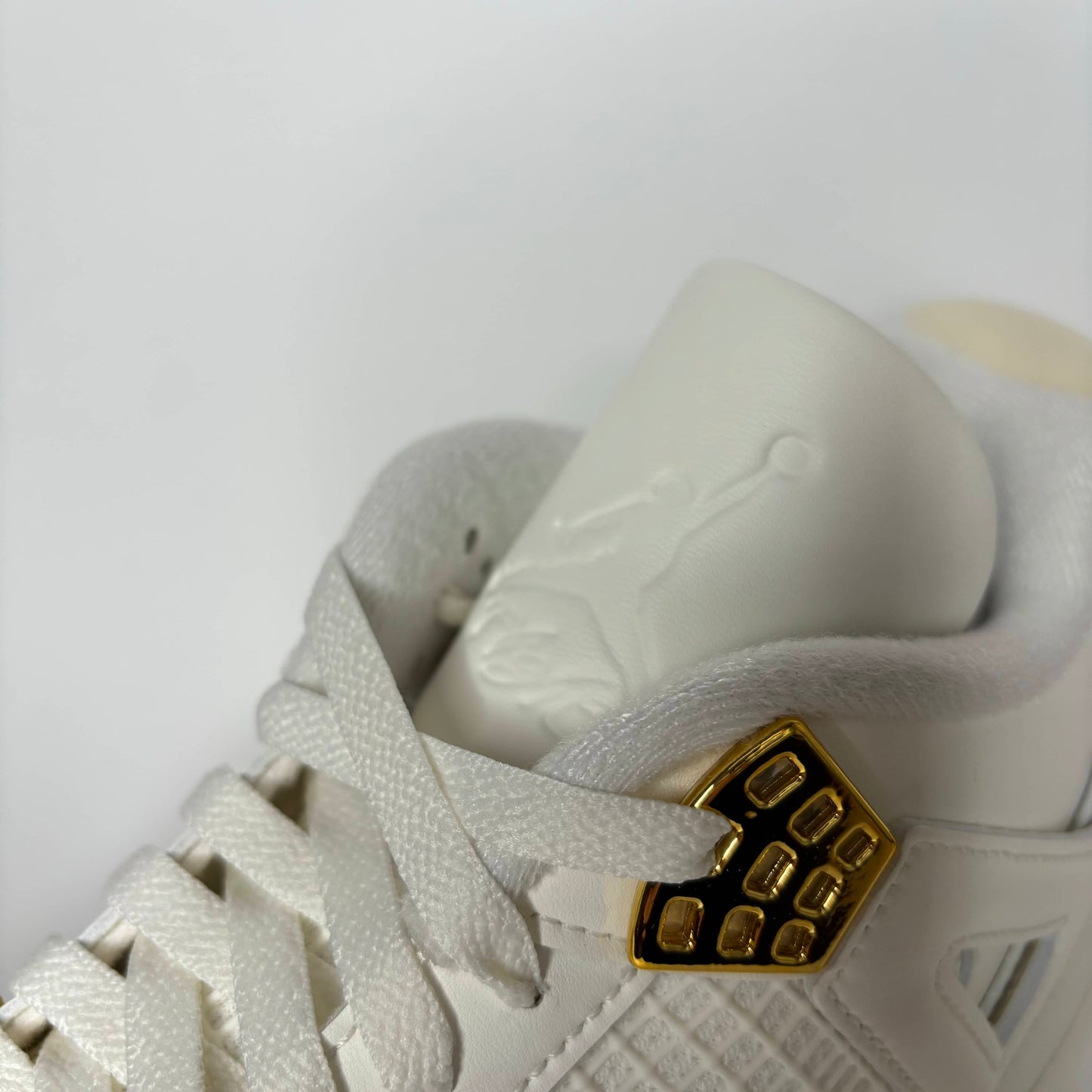 Nike Air Jordan 4 Retro Metallic Gold (W) Tongue