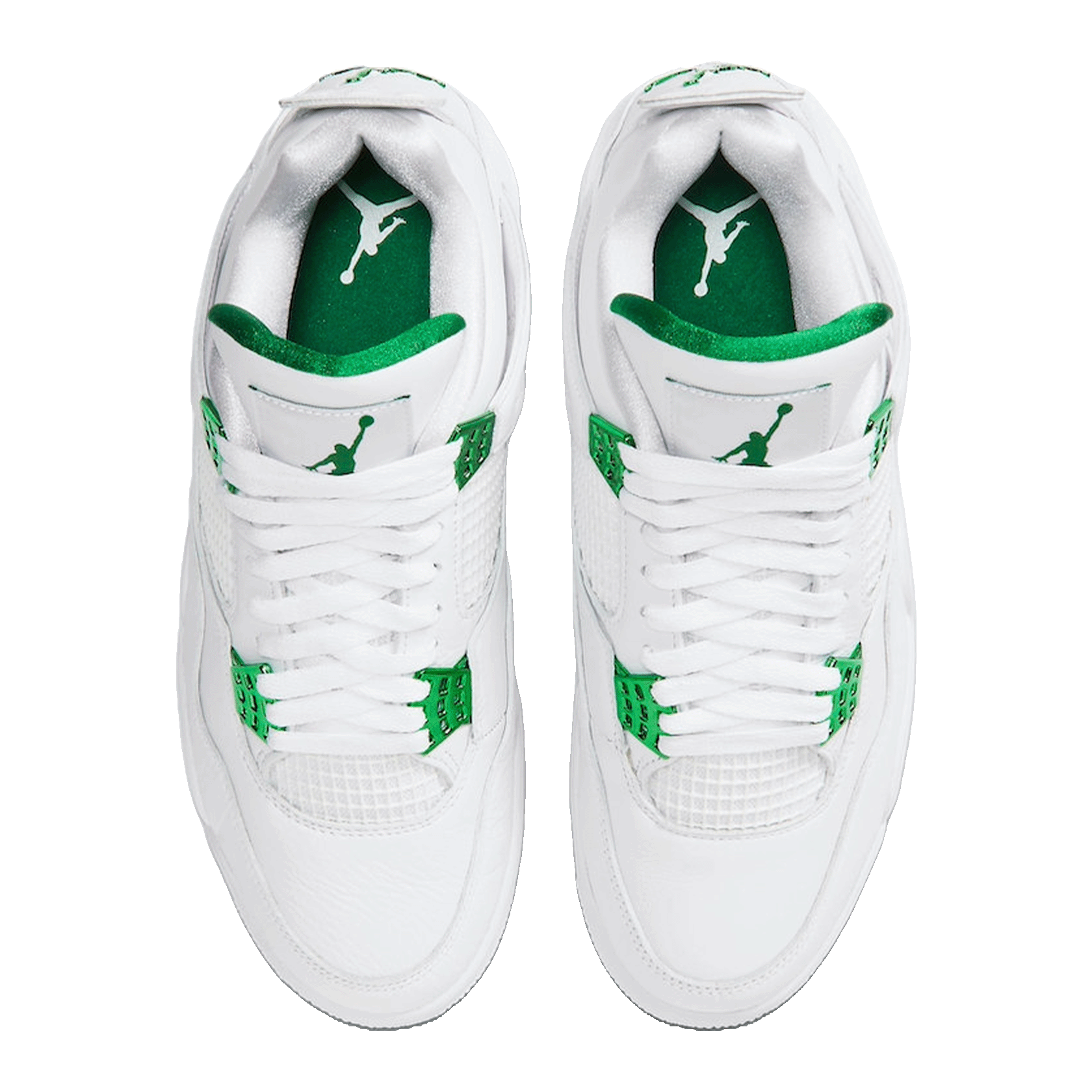 Nike Air Jordan 4 Retro Metallic Green Oben