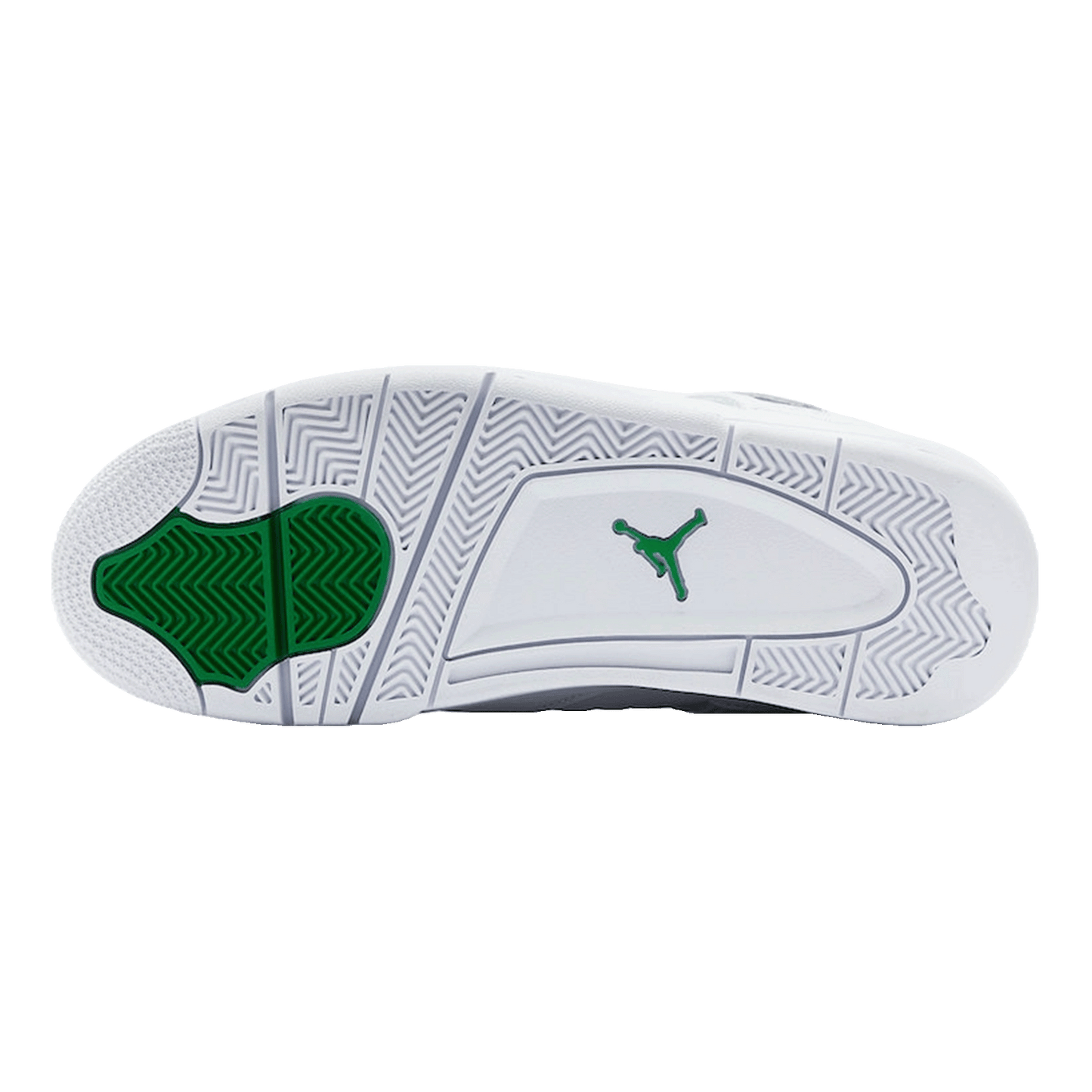 Nike Air Jordan 4 Retro Metallic Green Sohle