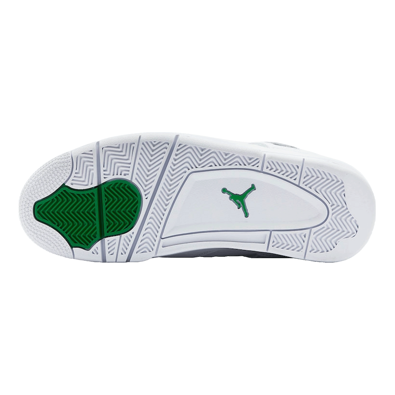 Nike Air Jordan 4 Retro Metallic Green Sohle