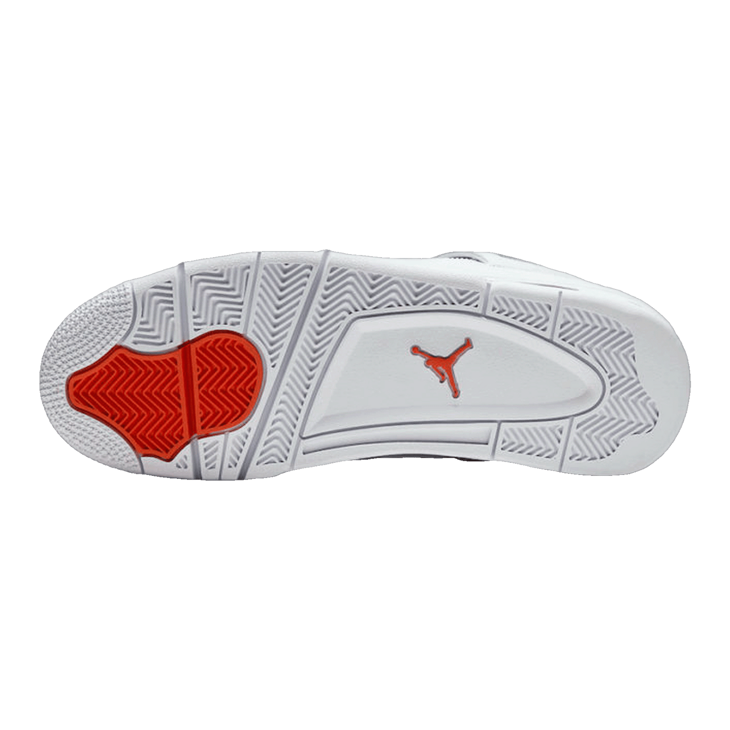 Nike Air Jordan 4 Retro Metallic Orange Sohle