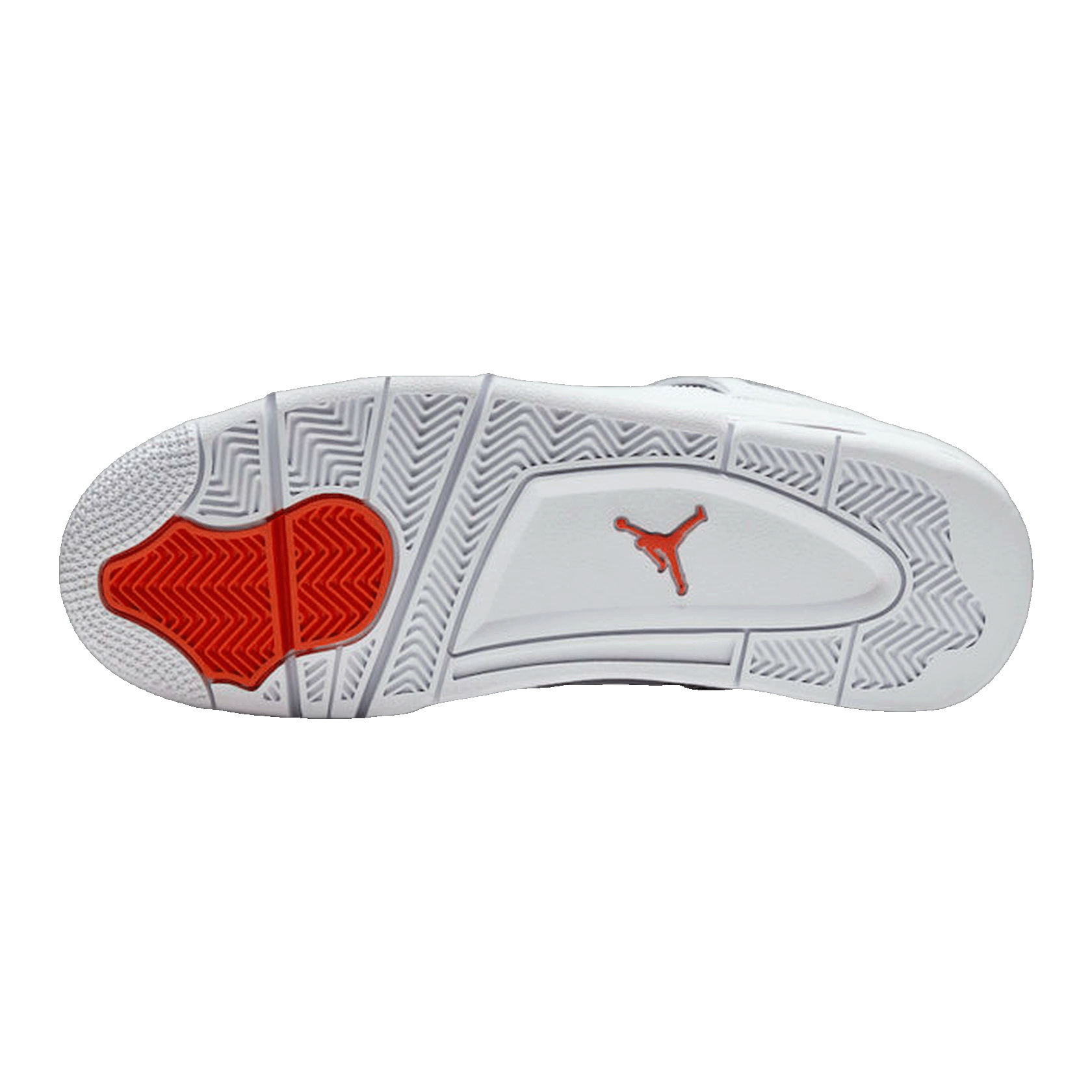 Nike Air Jordan 4 Retro Metallic Orange Sohle