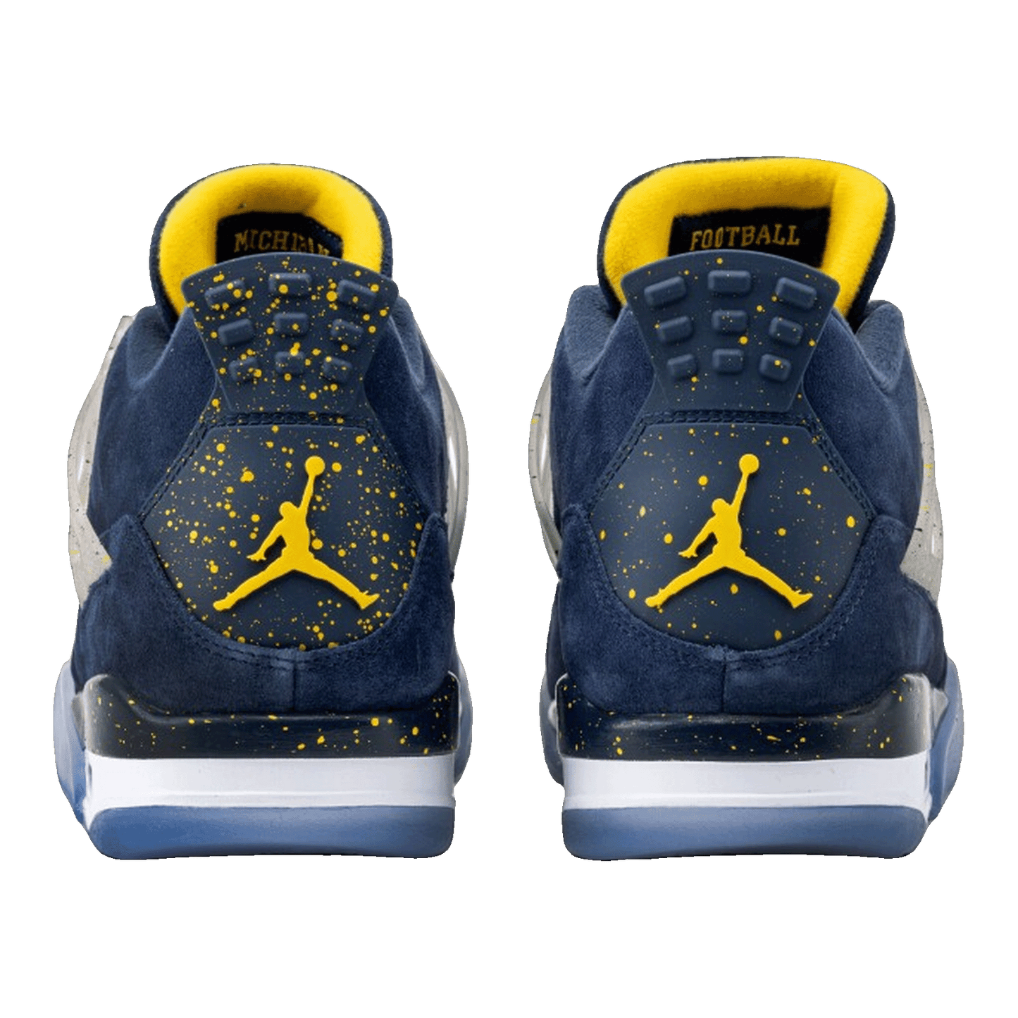 Nike Air Jordan 4 Retro Michigan PE Back