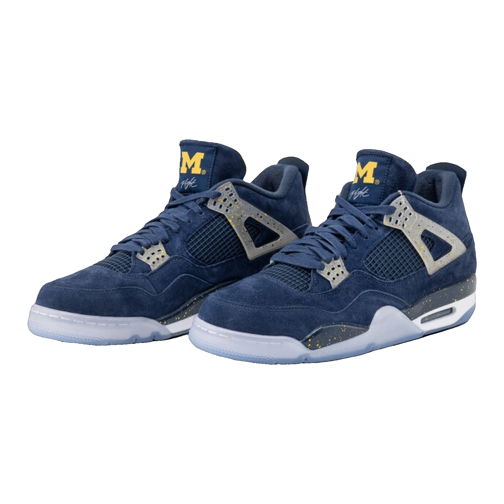 Nike Air Jordan 4 Retro Michigan PE Side