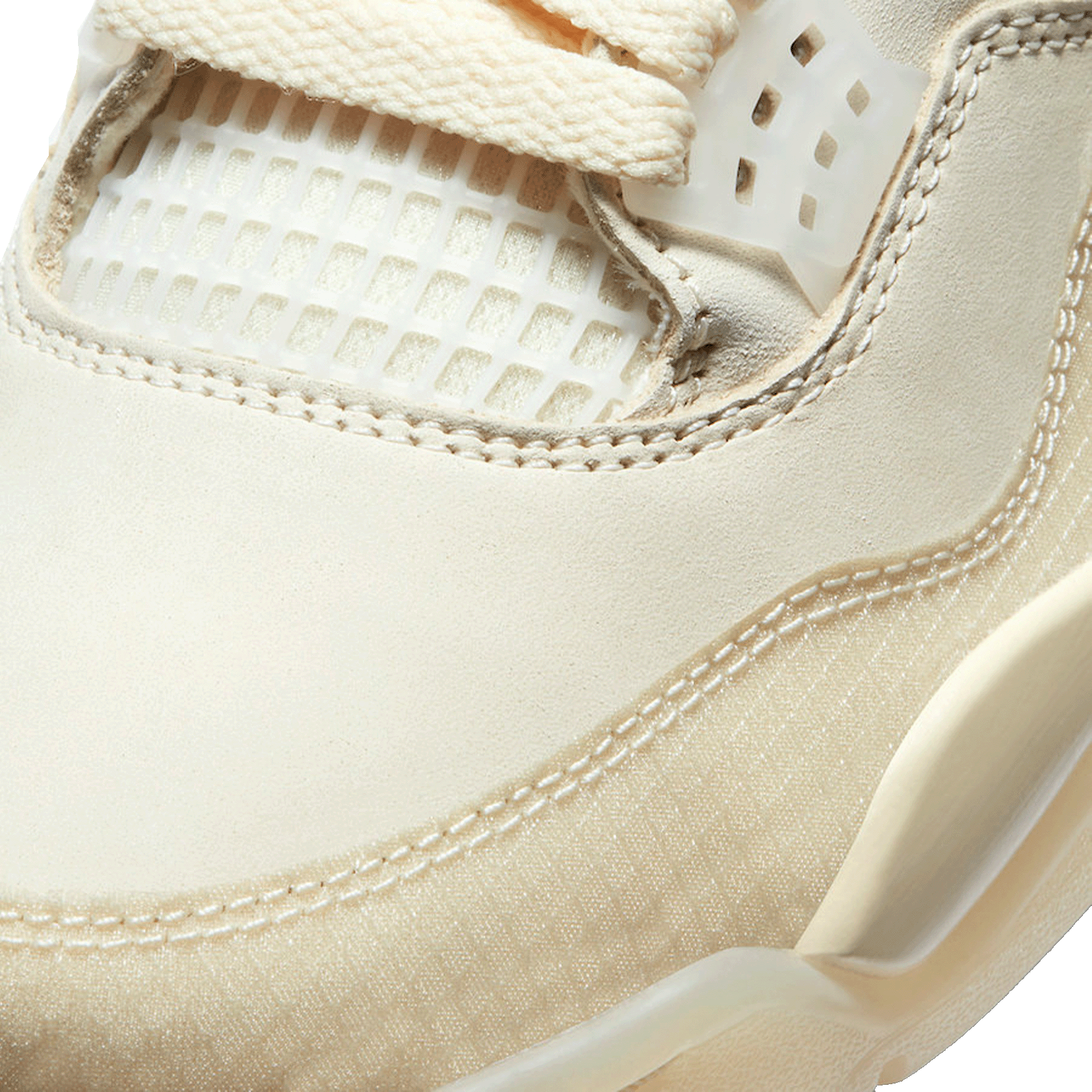 Nike Air Jordan 4 Retro Off-White Sail (W) Toe