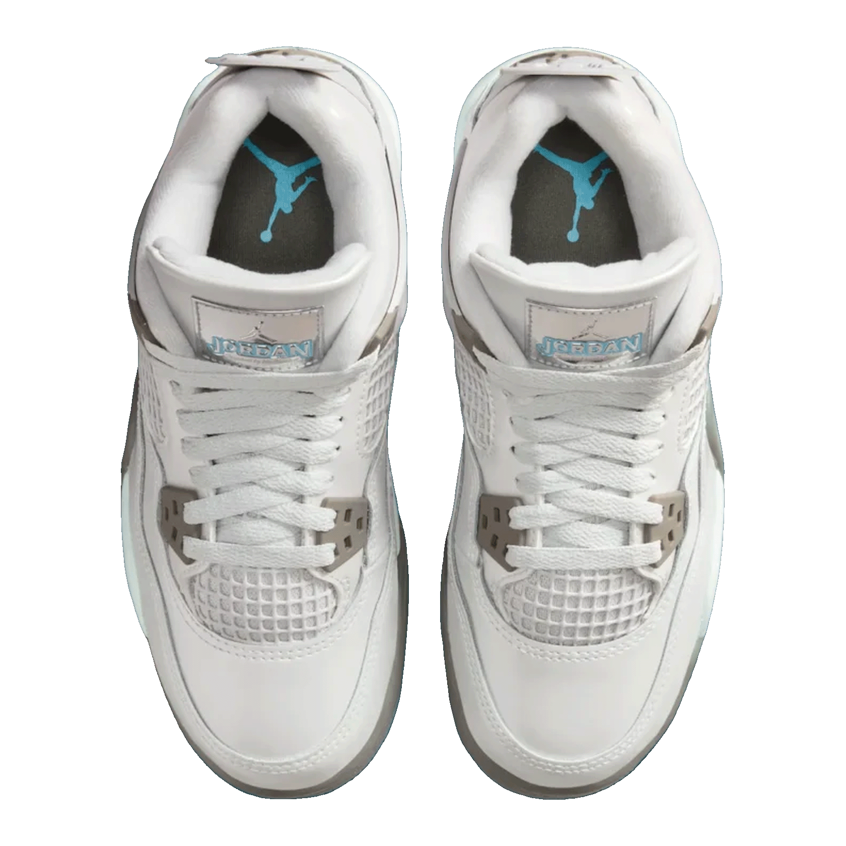 Nike Air Jordan 4 Retro Photon Dust Blue Chill (GS) Oben