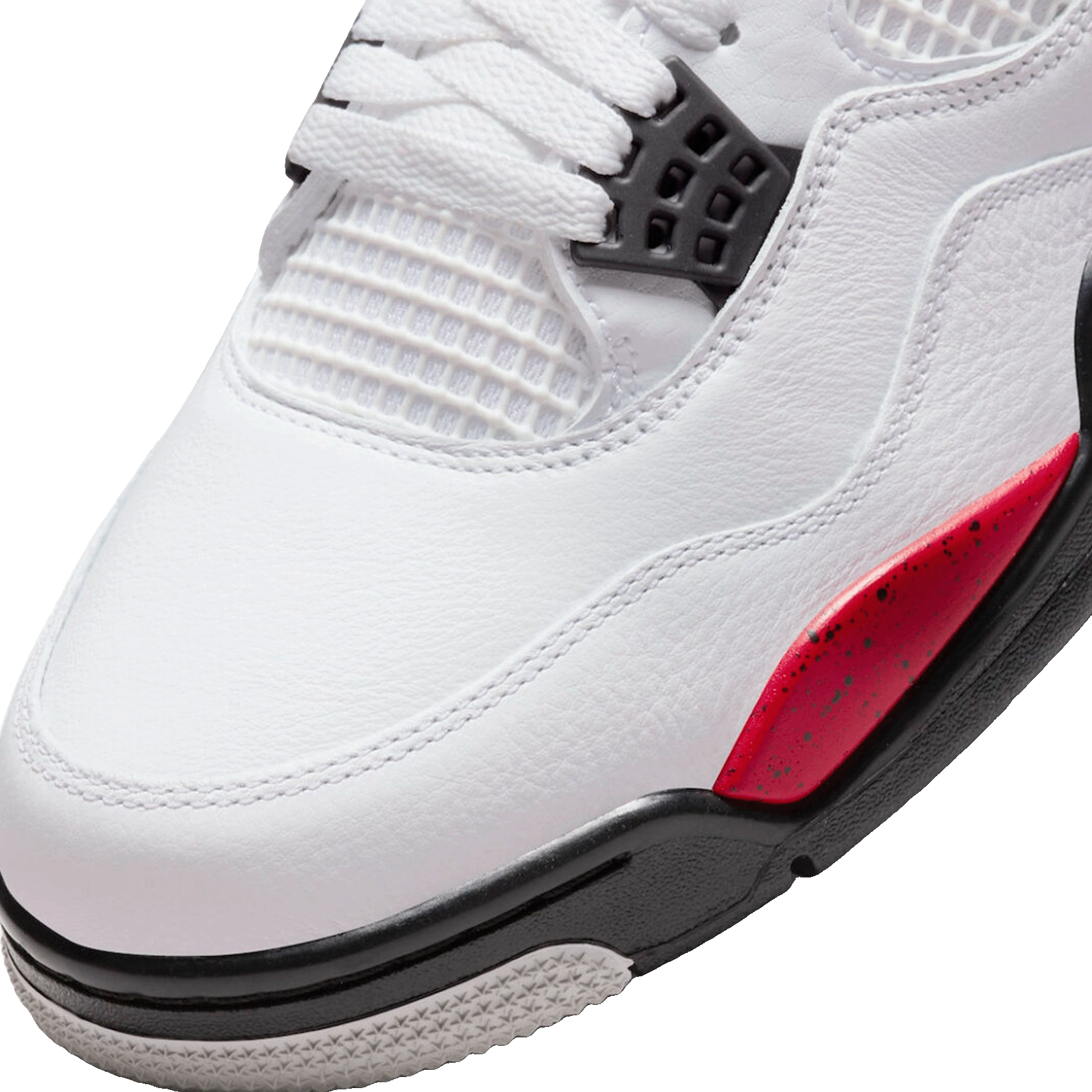 Nike Air Jordan 4 Retro Red Cement (GS) Toe