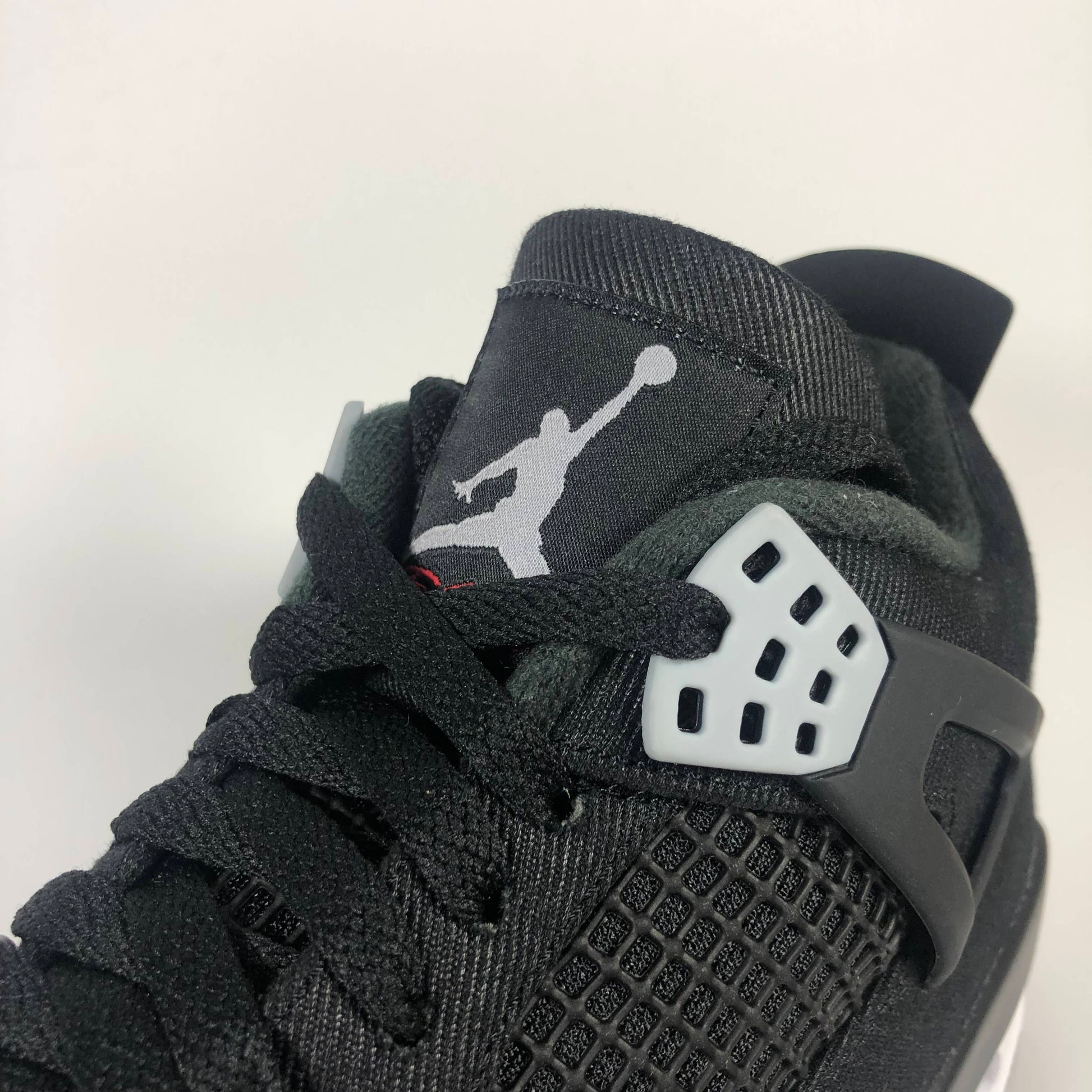 Nike Air Jordan 4 Retro SE Black Canvas Tongue