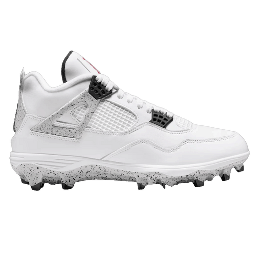 Nike Air Jordan 4 Retro TD Cleat White Cement