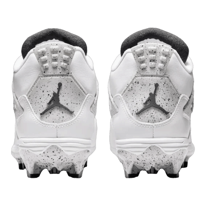 Nike Air Jordan 4 Retro TD Cleat White Cement Back