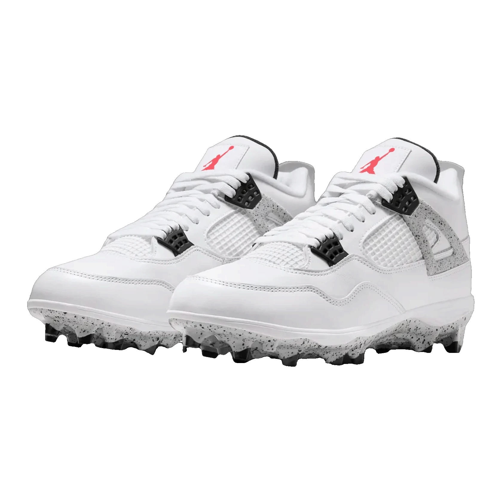 Nike Air Jordan 4 Retro TD Cleat White Cement Side
