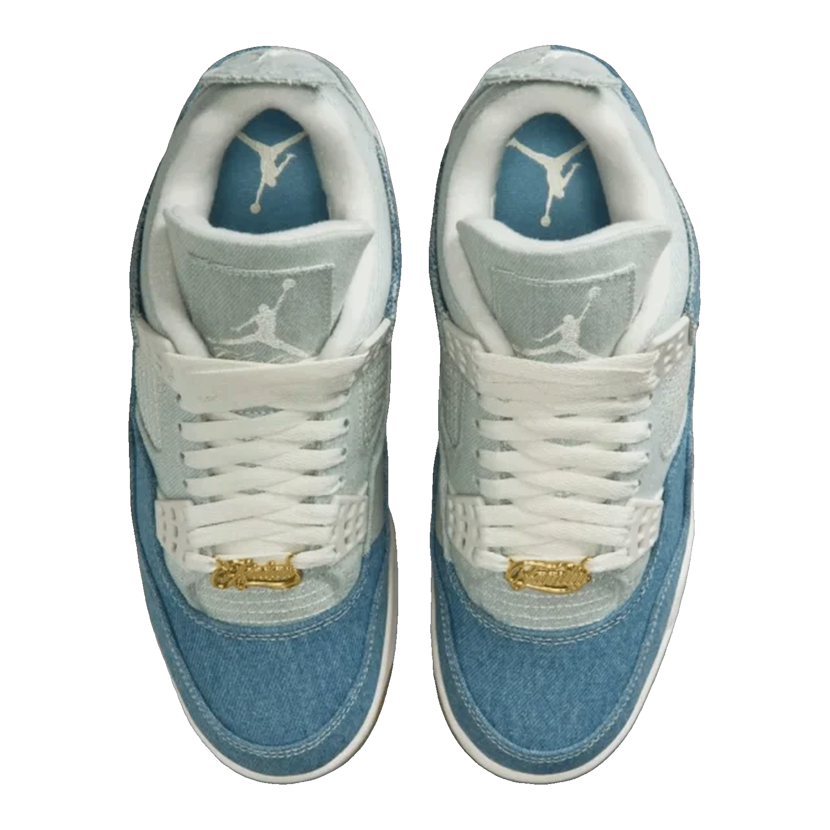 Nike Air Jordan 4 Retro TEX Denim Worn Blue (W) Oben