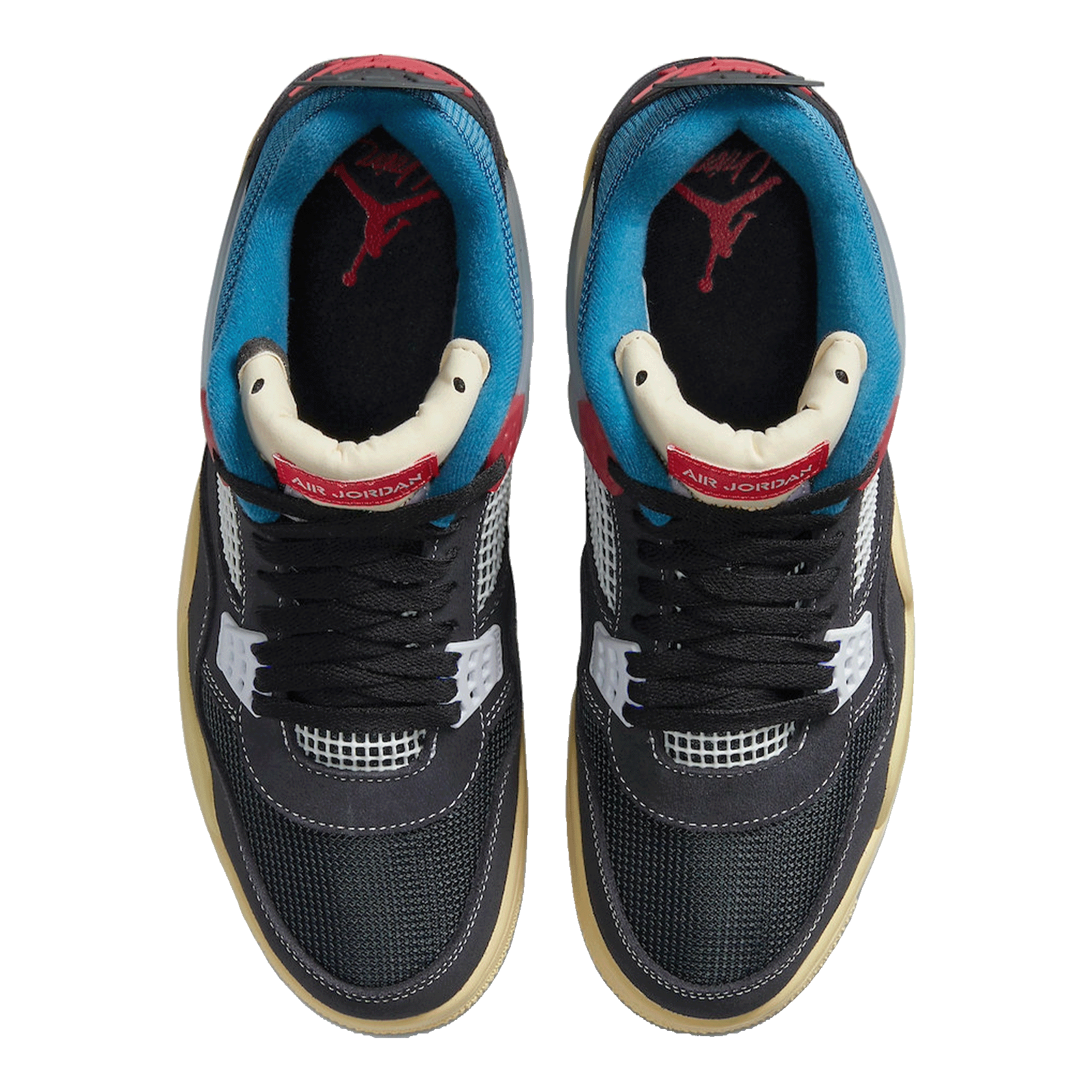 Nike Air Jordan 4 Retro Union Off Noir Oben