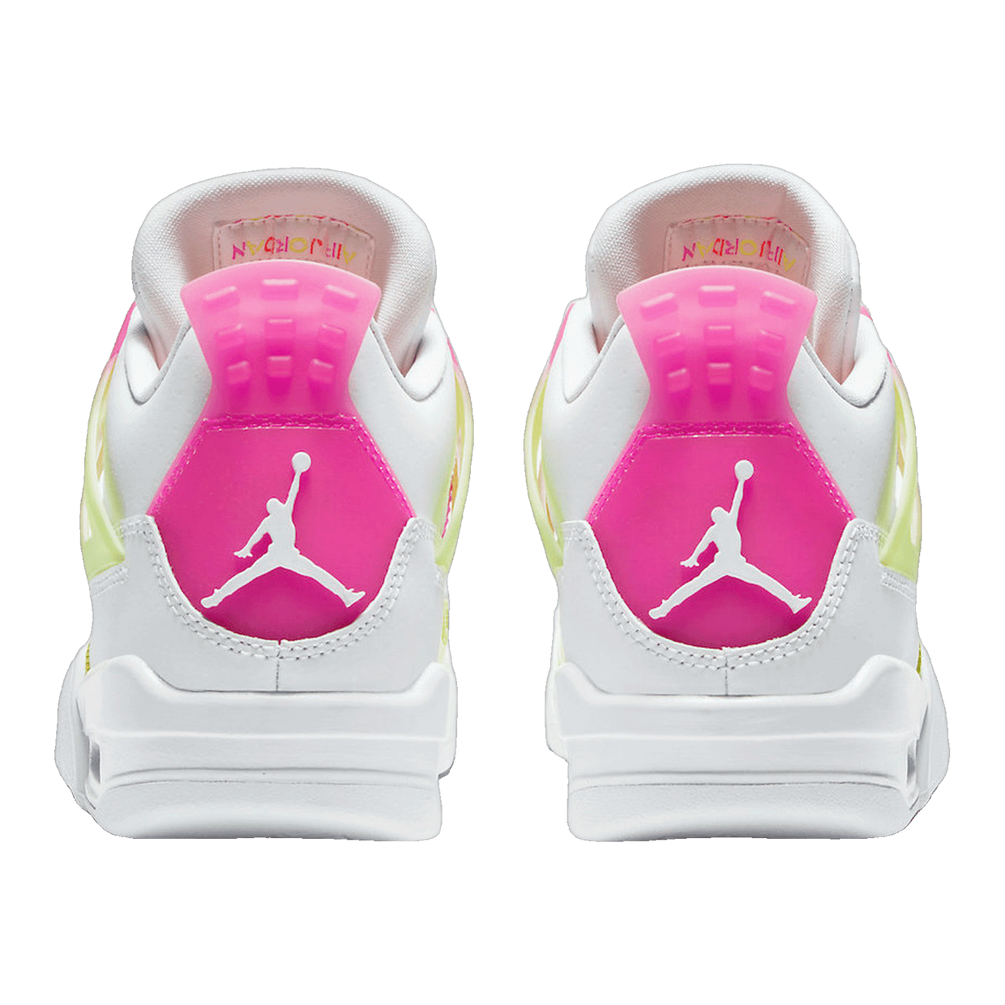 Nike Air Jordan 4 Retro White Lemon Pink (GS) Back