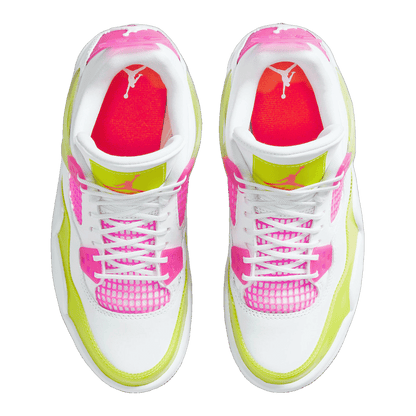 Nike Air Jordan 4 Retro White Lemon Pink (GS) Oben