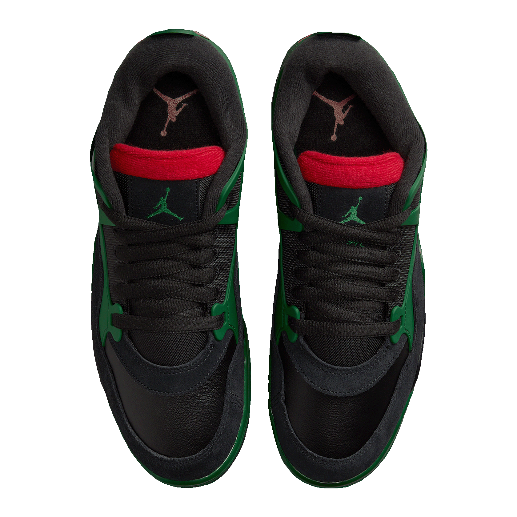 Nike Air Jordan 4 RM Black Gorge Green University Red Oben
